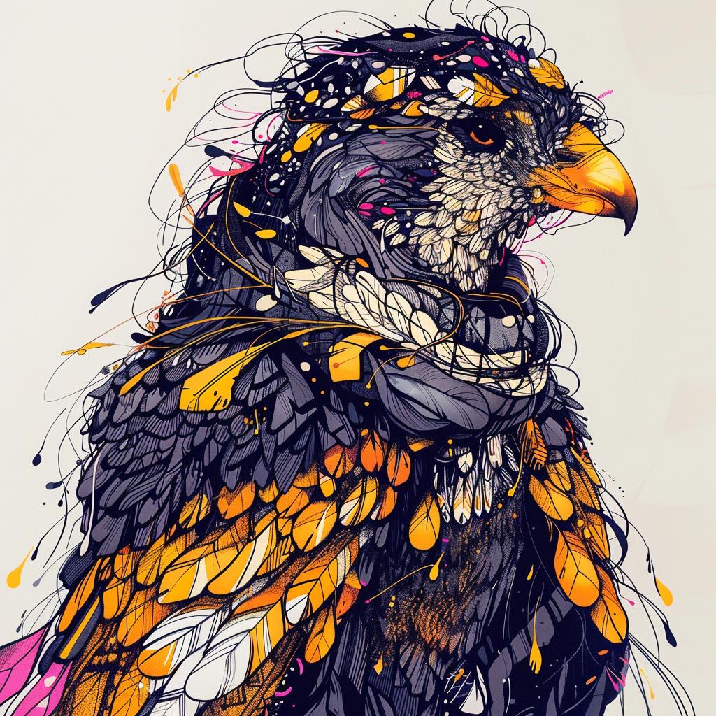 mythical  bird  colorful  feathers  hybrid  fantasy  unique  imaginary  creativity  art 952584
