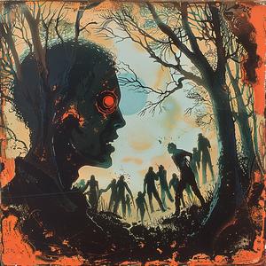 Walking Dead  poster  art  season1  horror  chromolithography  graphic  dramatic  series  characters 1057650
