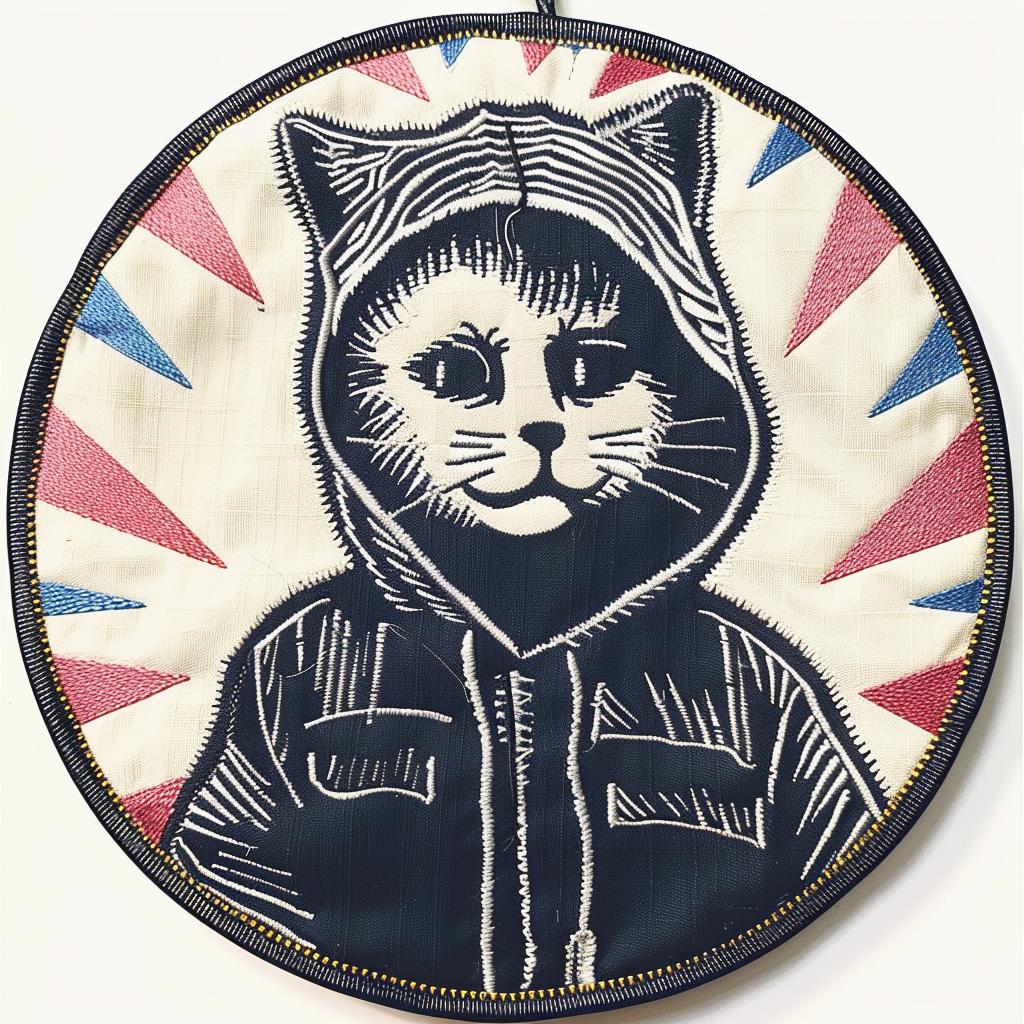 wallhanging  cat  hoodie  funny  illustration  creative  cute  graphic  urban  stylized 961319