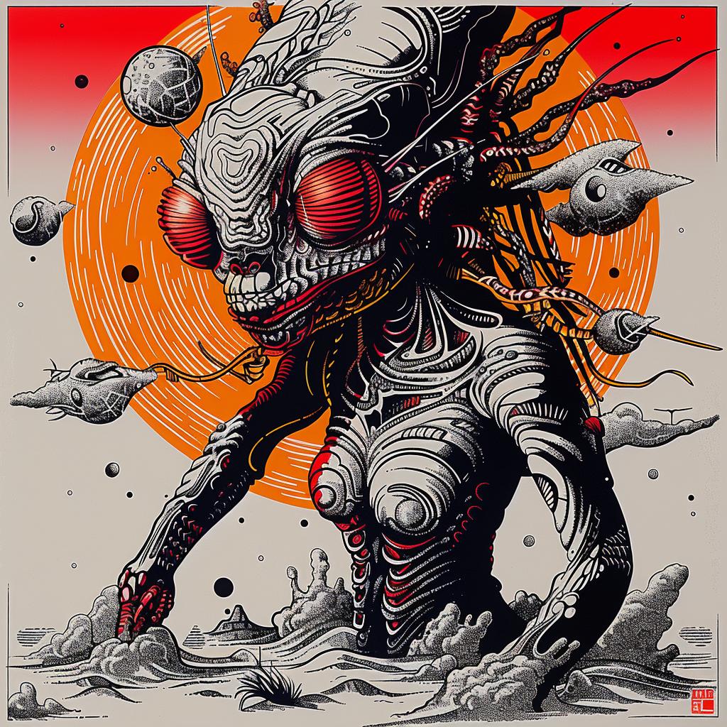 robot  alien  poster  fantasy  colorful  dynamic  imaginative  Japanese  artistic  surreal 948630