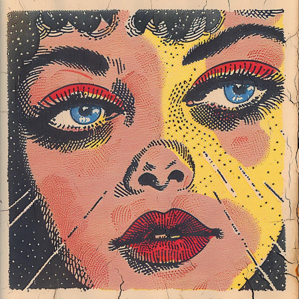 painting  woman  face  background  red  yellow  Ukiyo-e  surreal  symbolism  art 916916