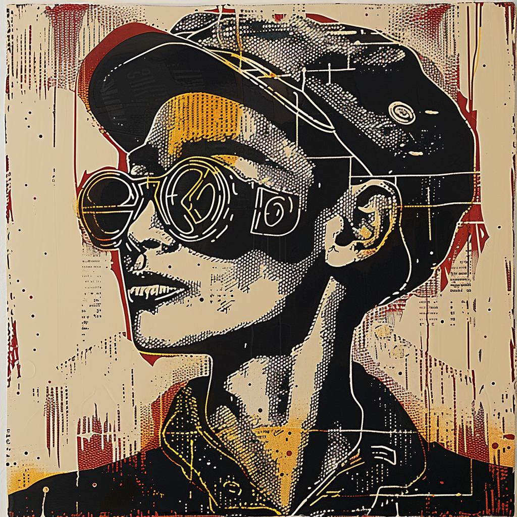 painting  man  hat  glasses  style  cool  character  vibrant  portrait  colorful 949770