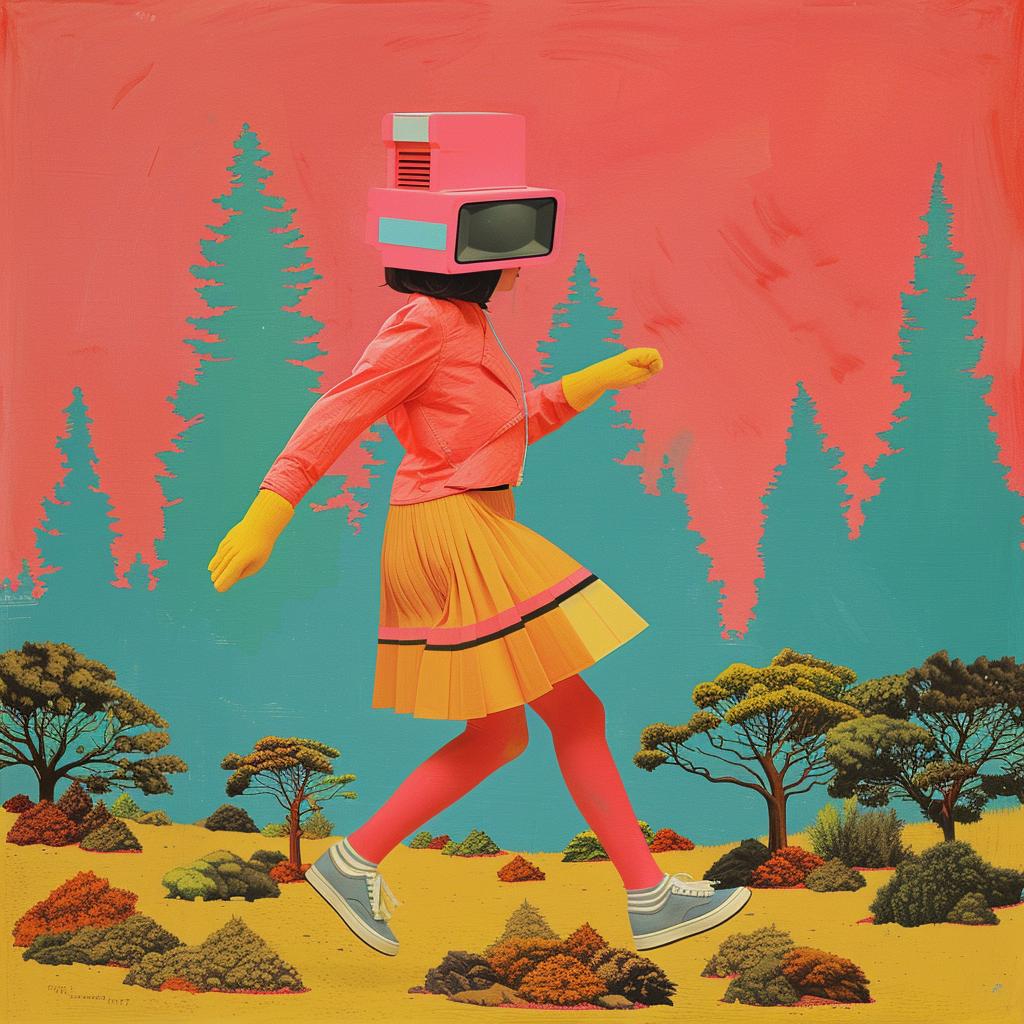 surreal  album  cover  Atari  joystick  Joan  Cornella  girl  hat  painting 973901