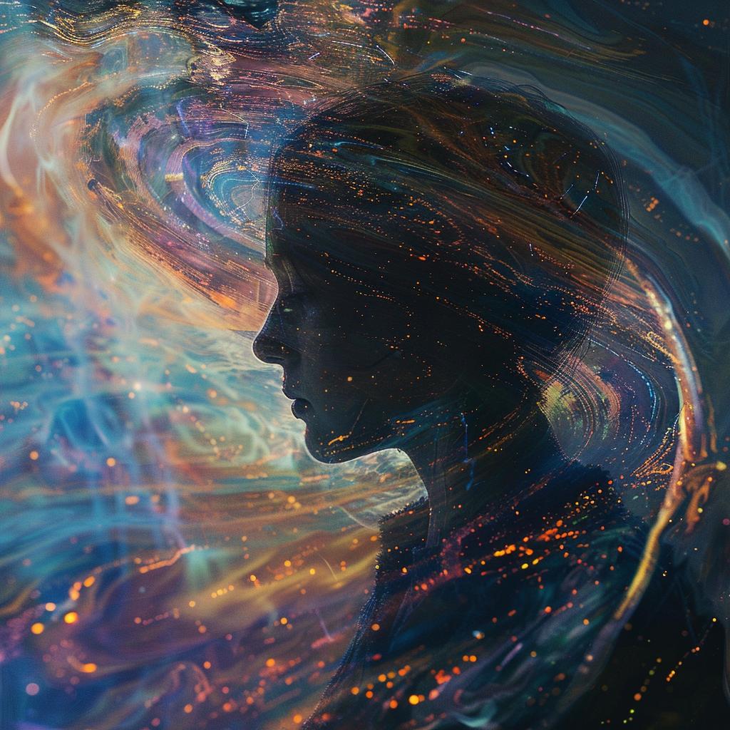 gradient  figure  woman  clouds  cosmic  color  photobashing  overlay  texture  psychedelic 1015903