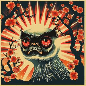 owl  red  flowers  eyes  symmetry  bold  design  tattoo  dark  art 1038892