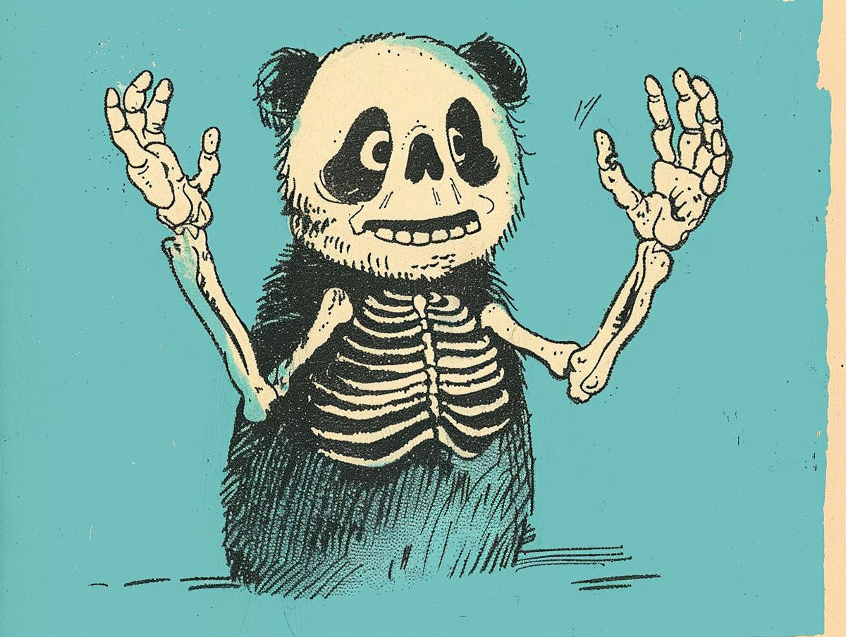 panda  tattoo  sailor  jerry  vintage  comic  illustration  skull  hands  cartoon 919055