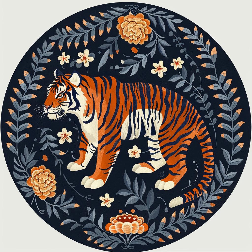 William  Morris  textile  design  tiger  floral  black  background  pattern  ornamental 938426