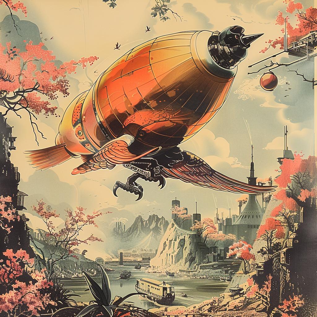 chromolithography  rocket  flying  city  dynamism  futuristic  adventure  space  technology  artwork 1036059