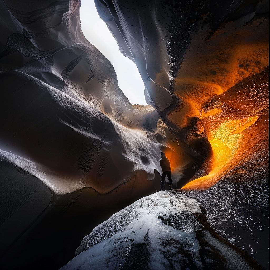 lifestyle  photo  surreal  unusual  lighting  glow  canyon  orange  light  Erez 1027127