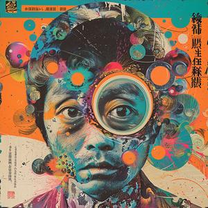 man  eye  poster  movie  album  cover  surreal  symbolist  risograph  hyper-realistic 1078535