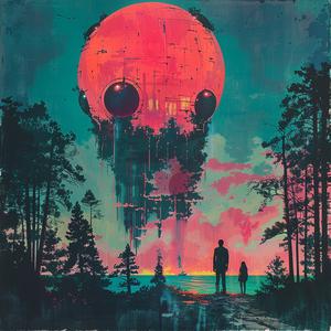 surreal  album  cover  alien  art  canvas  Mitsumasa  Anno  screenprinting  art 1079583