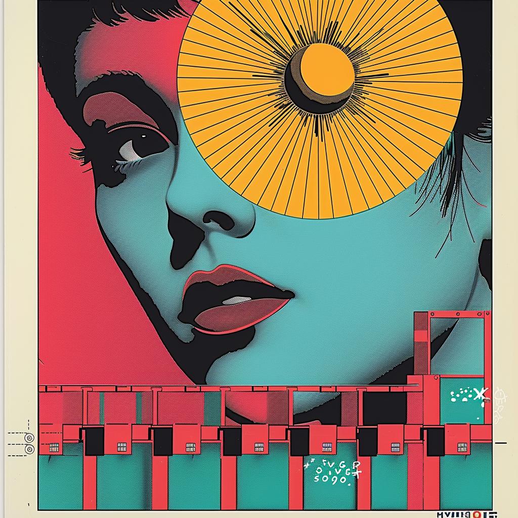 sun  woman  face  poster  graphic  collage  abstract  impressionism  Rauschenberg  flowerpunk 967969