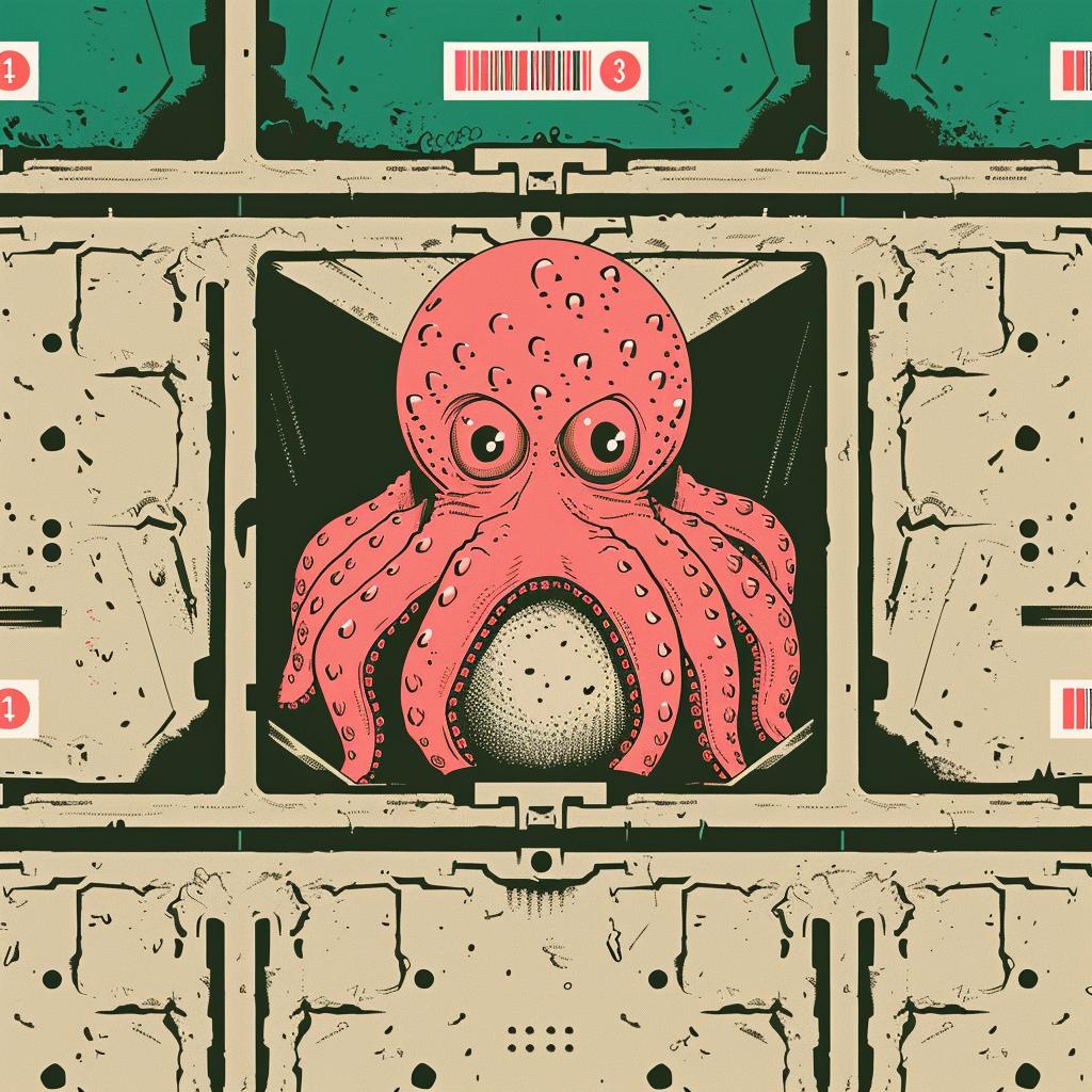 egg  carton  cracked  octopus  tentacles  creature  close-up  weird  unexpected  surreal 945927