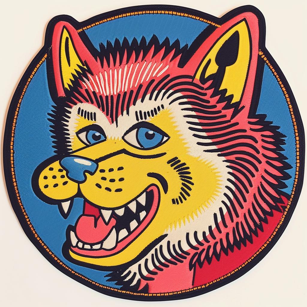 patch  stitch  chenille  wolf  cartoon  hipster  streetwear  animal  minimal  cool 961424