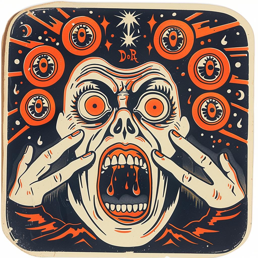 scream  demon  eyes  sticker  dark  occult  art  spiritual  naturalistic  terror 931757