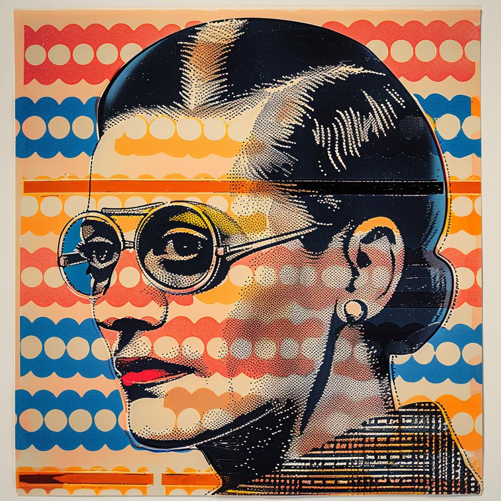 woman  glasses  polka  dot  pattern  painting  artistic  stylized  colorful  whimsical 963240