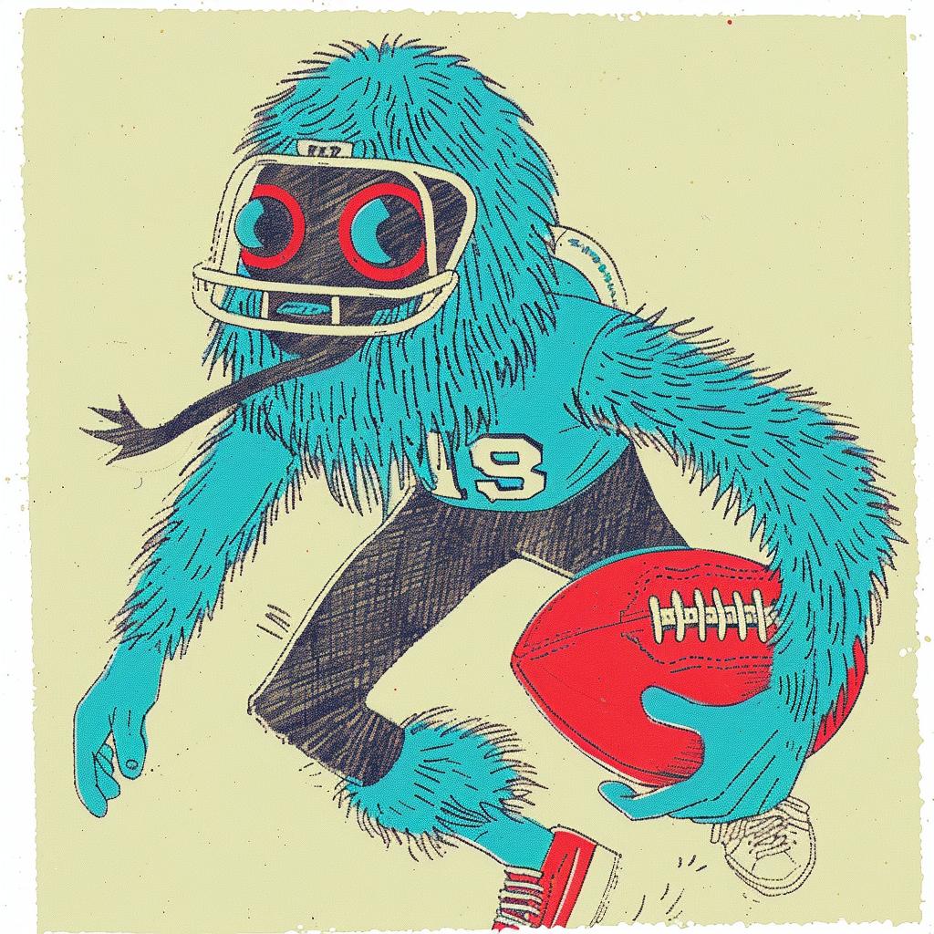 football  player  uniform  helmet  leather  cartoon  character  sports  dynamic  action 940372