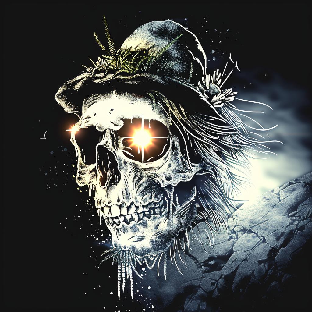 skull  hat  character  black  background  illustration  graphic  art  style  design 1033329