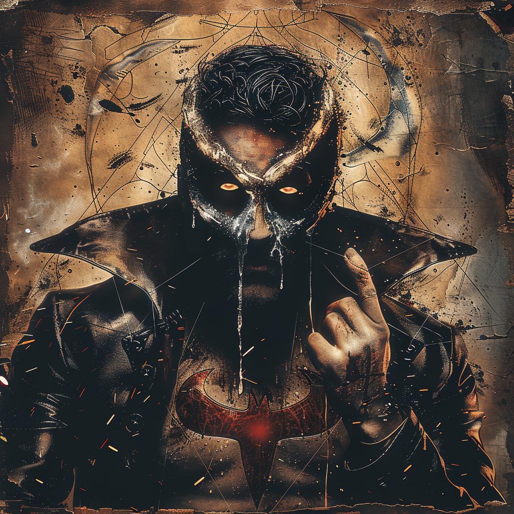 painting  Venom  character  art  dark  dramatic  stylized  illustration  comic  dynamic 1034917