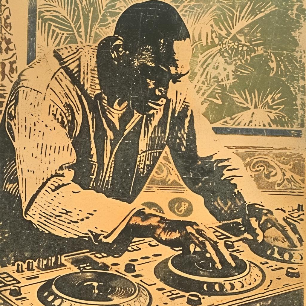 hip  hop  DJ  painting  turntable  music  urban  man  hat  performance 942143