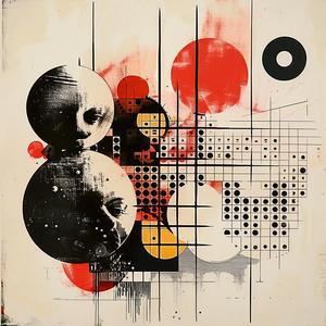 red  black  design  chromolithography  painting  abstract  photographic  collage  artistic  modern 1057734