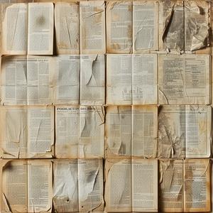 دفتر هاتف من ورق جرائد قديم، كتب حائط قديمة ممزقة، خام، من ثمانينيات القرن العشرين، 1075304