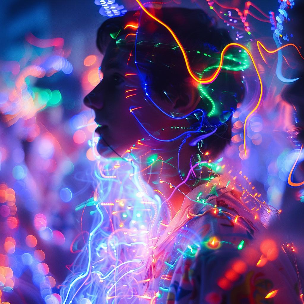 surreal  sci-fi  photo  neon  lights  color  glow  woman  lighting  odd 965803