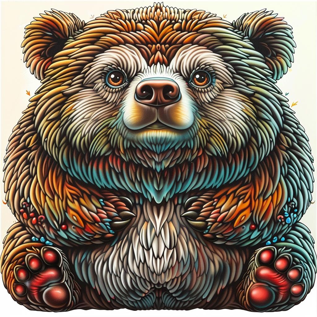 bear  cute  adorable  grizzly  colorful  eyes  paws  nature  animal  chubby 1032569