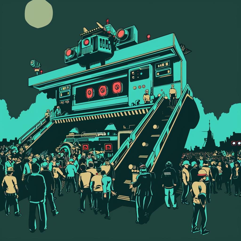 drawing  architecture  futuristic  color  people  muted  projector  art  design  view 943634