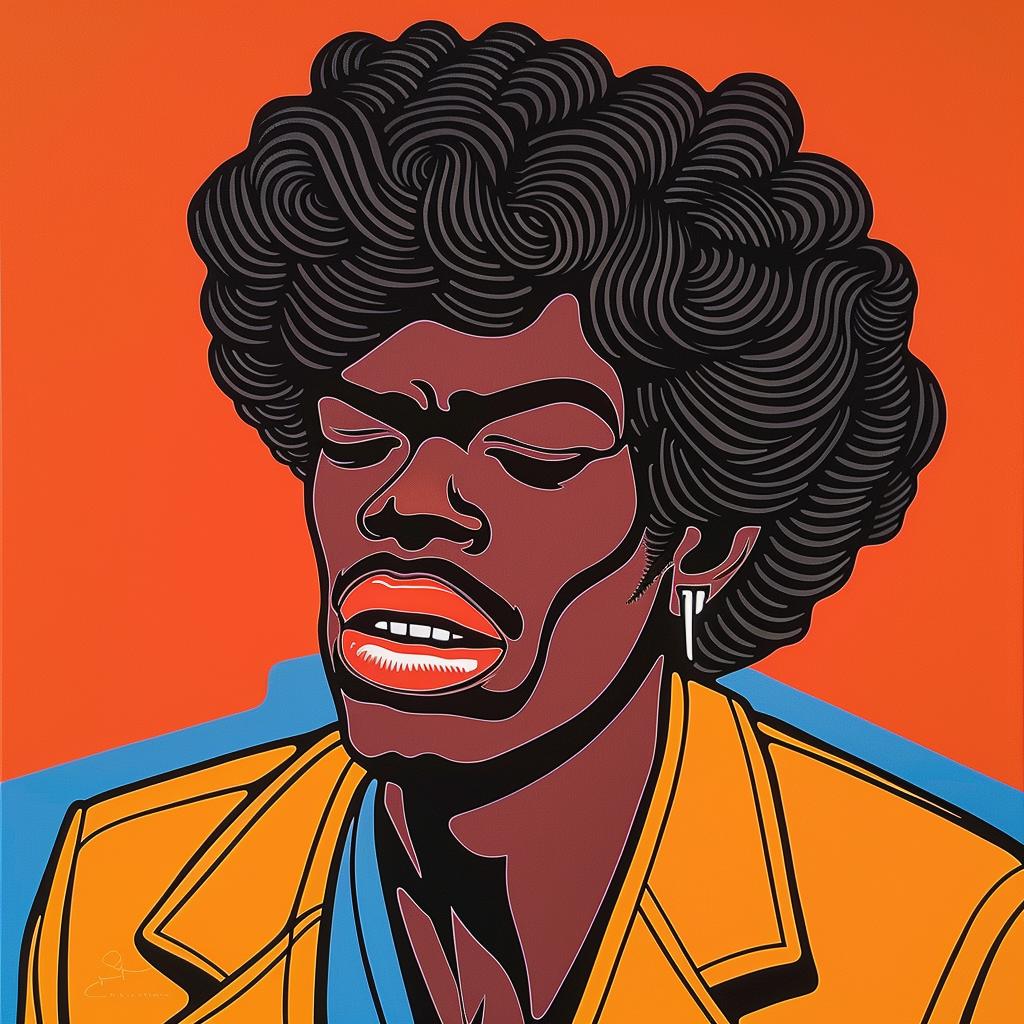 poster  man  afro  iconic  cinematic  stylized  dramatic  vibrant  artsy  character 1024393