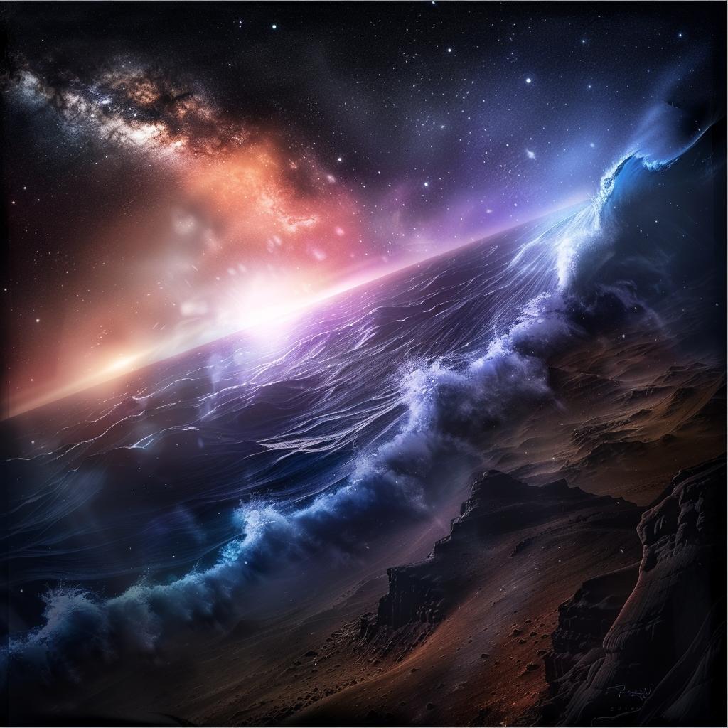 pulsar  waves  MilkyWay  ocean  natural  volumetric  lighting  EdRuscha  paintings  abstract 1026489