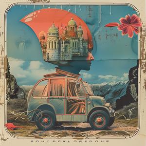 poster  car  woman  head  graphic  chromolithography  bold  vintage  design  composite 1055451