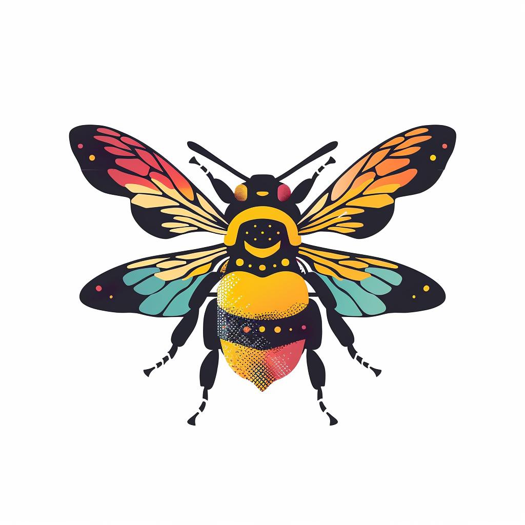 logo  bee  colorful  design  minimalist  Harper  black  yellow  silhouette  two-colors 960148