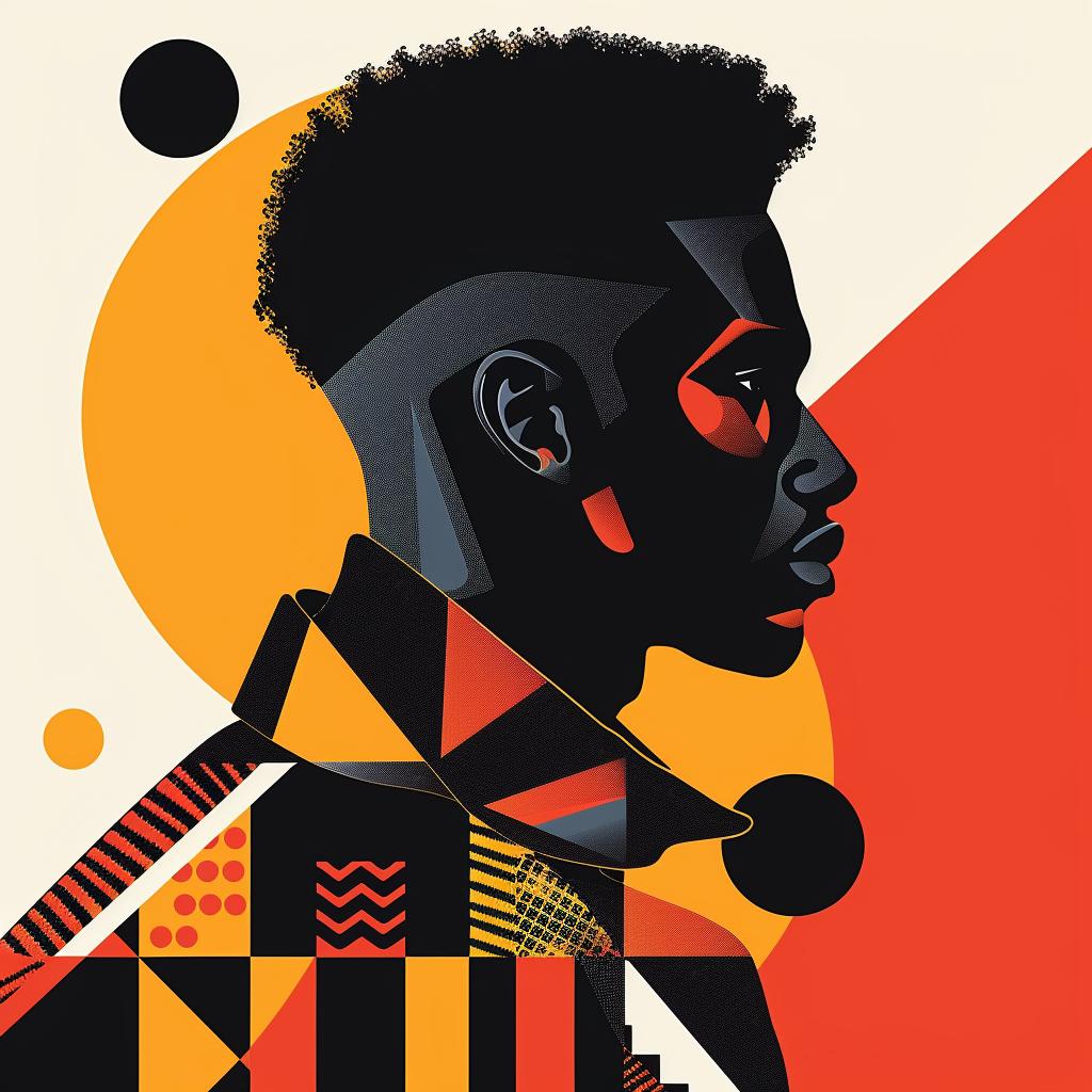 abstract  elegance  portrait  minimalist  geometric  colorful  modern  stylish  man  bold 929269