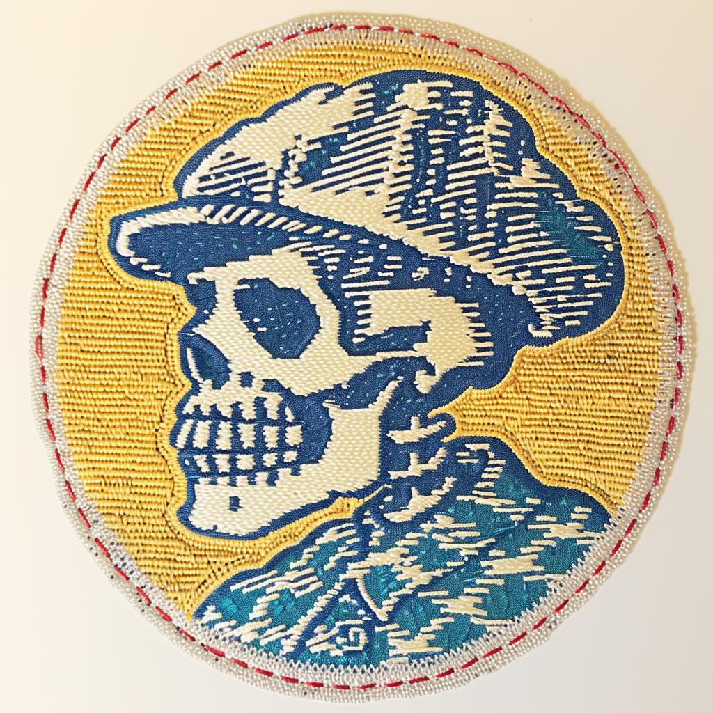 skull  hat  patch  embroidery  chenille  streetwear  minimal  cool  design  style 961145