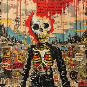 skeleton  red  painting  art  chromolithography  illustration  graphic  detailed  unique  dark 1051688