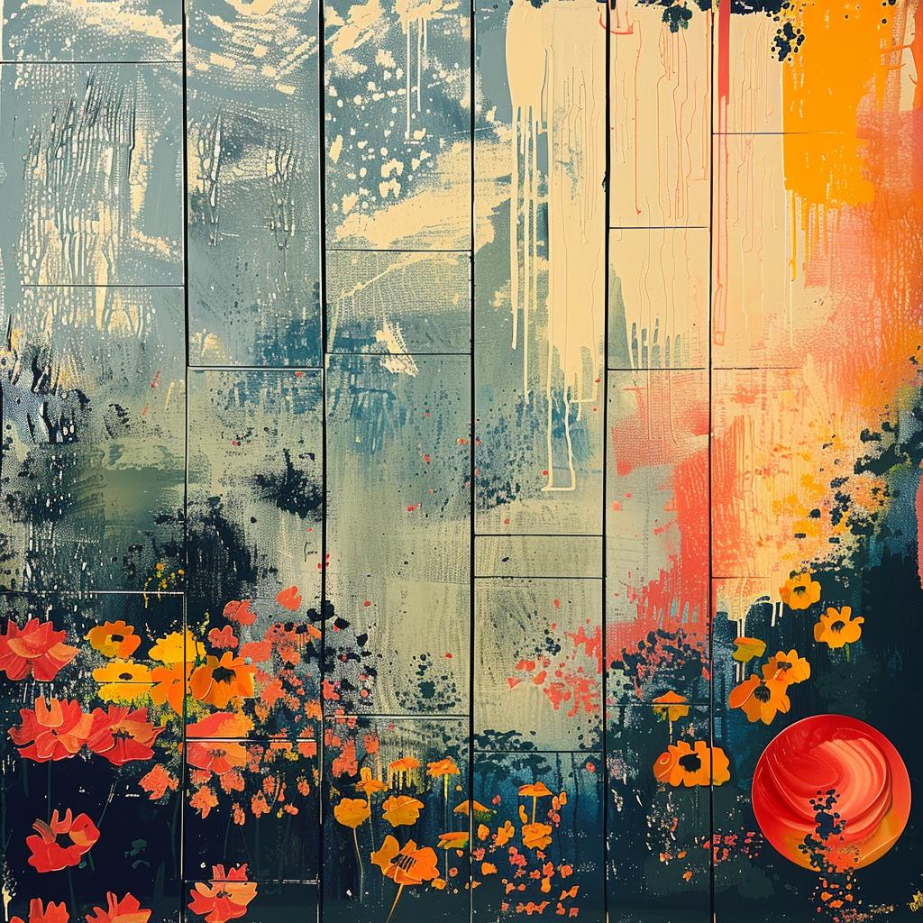 flowers  red  ball  encaustic  impasto  palette-knife  vibrant  nature  Picasso  art 948102