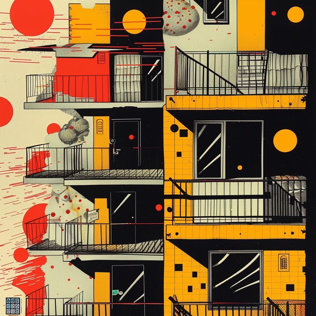 building  red  yellow  graphic  dark  streetart  colorful  composition  design  aesthetic 969193