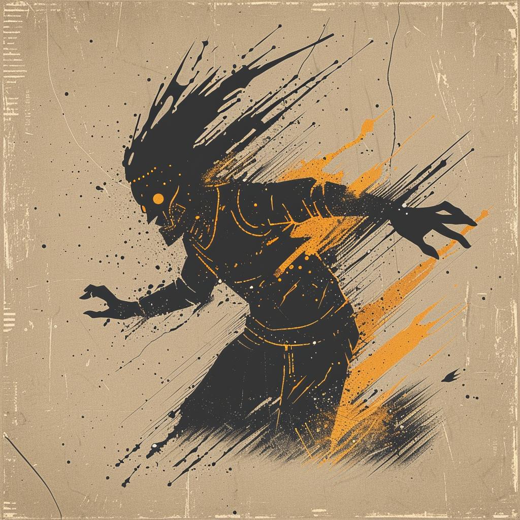 provocative  zombie  running  grungy  background  digital  art  horror  character  illustration 928645