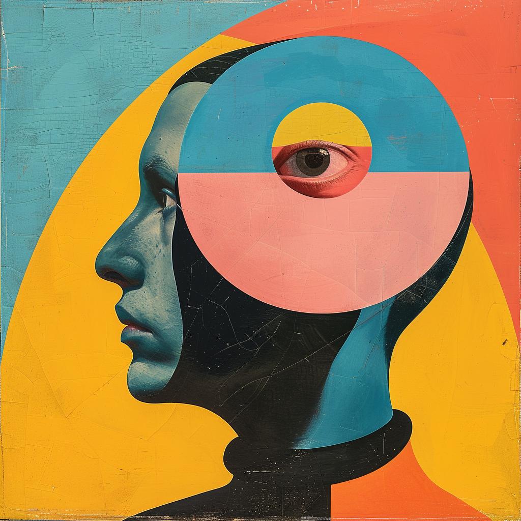 surreal  album  weird  painting  colorful  head  Joan  Cornella  Rodchenko  style 976902