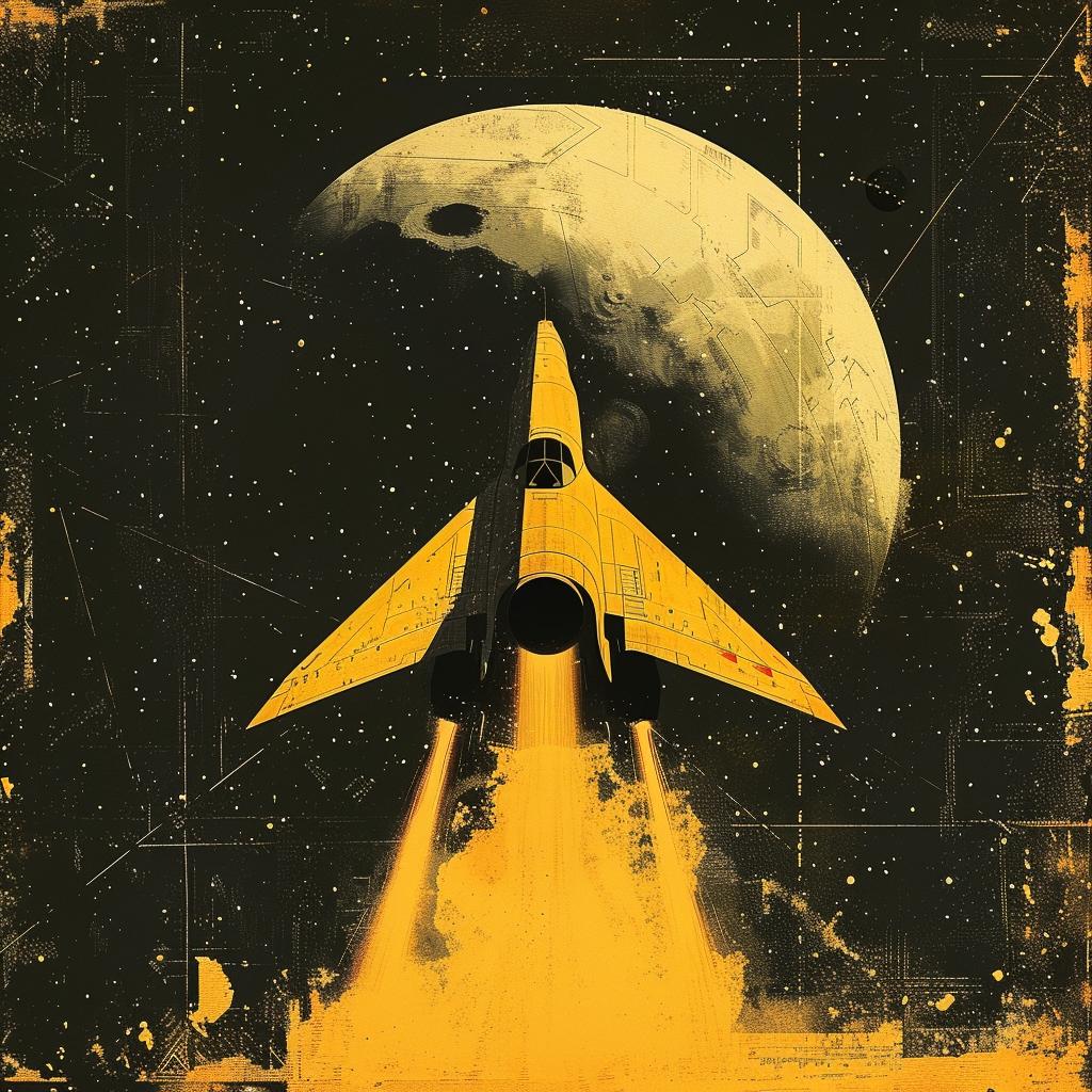 sci-fi  minimal  black  yellow  poster  vintage  artwork  film  futuristic  composition 922551
