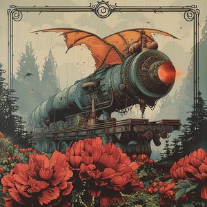 poster  album  train  art  graphic  design  music  chromolithography  stylized  visual 1059249