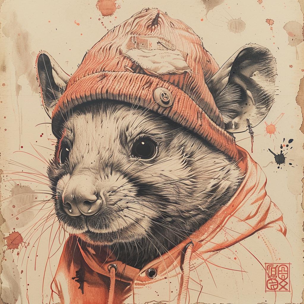 rat  hat  drawing  aggressive  streetwise  minimal  anthropomorphic  urban  culture  art 959288