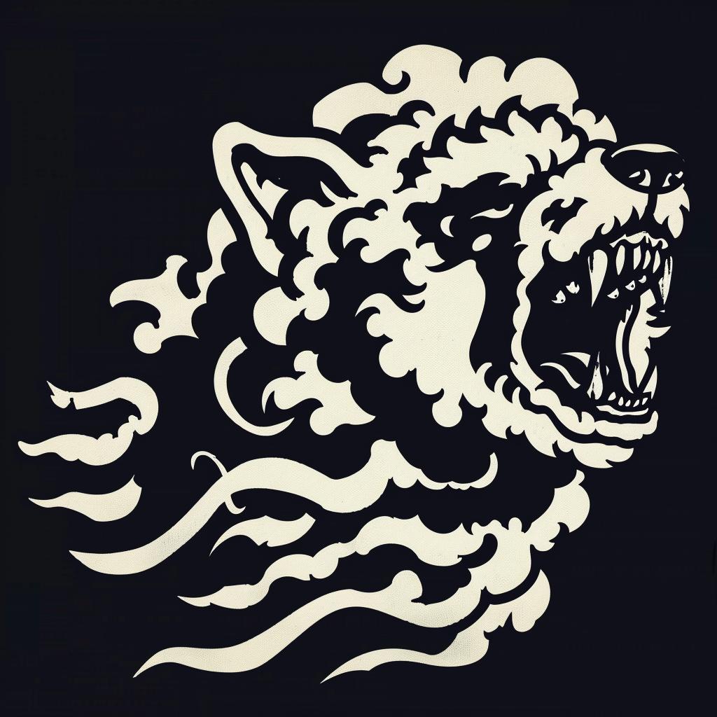 wolf  head  black  background  growling  animal  ferocious  portrait  graphic  illustration 940071