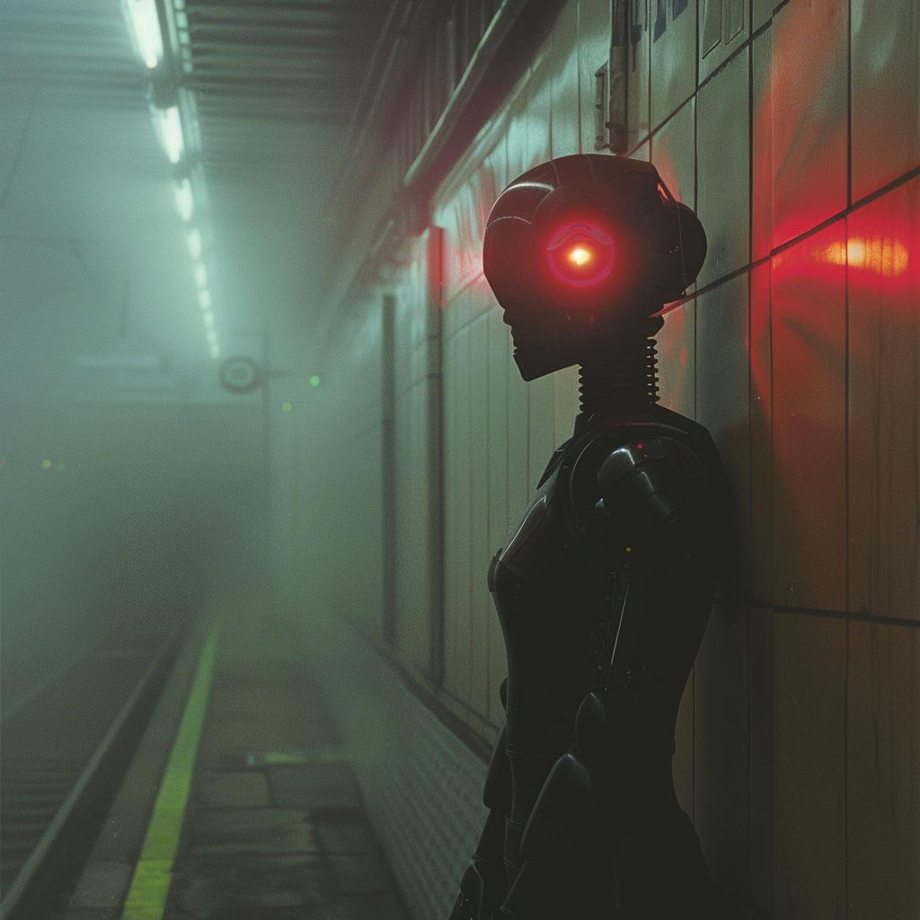 cyborg  robot  subway  dark  photography  color  lighting  urban  futuristic  isolation 965635