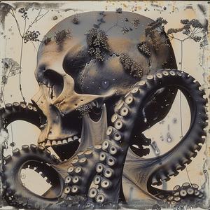 octopus  chemigram  skull  surreal  black  white  art  tentacles  animal  abstract 1061306