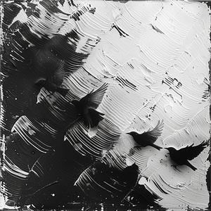 black  white  painting  birds  flying  sky  freedom  nature  art  abstract 1038992