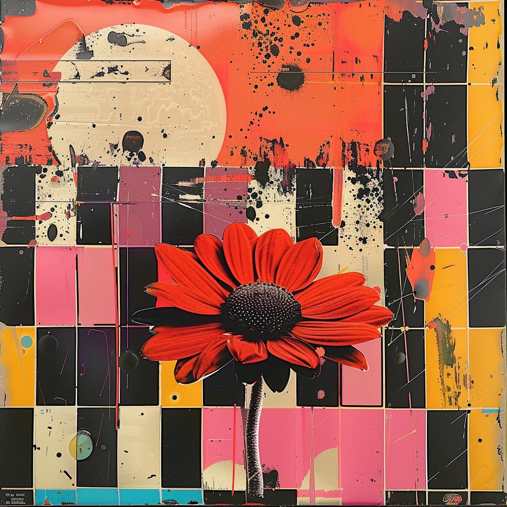 abstract  impressionism  collage  graphic  design  flower  square  colorful  modern  art 967953