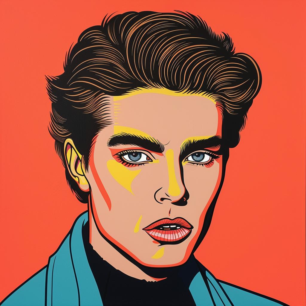 portrait  pop  art  man  blue  eyes  celebrity  stylized  colorful  modern 1023867