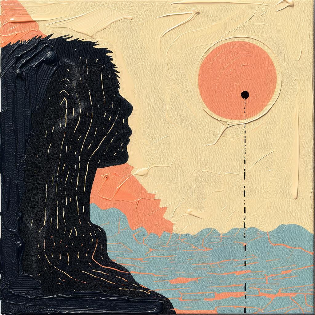 man  sun  painting  album  80s  impasto  colorful  expression  Joan  Cornella 963528